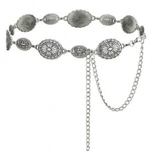 Western Silver Chain Belt